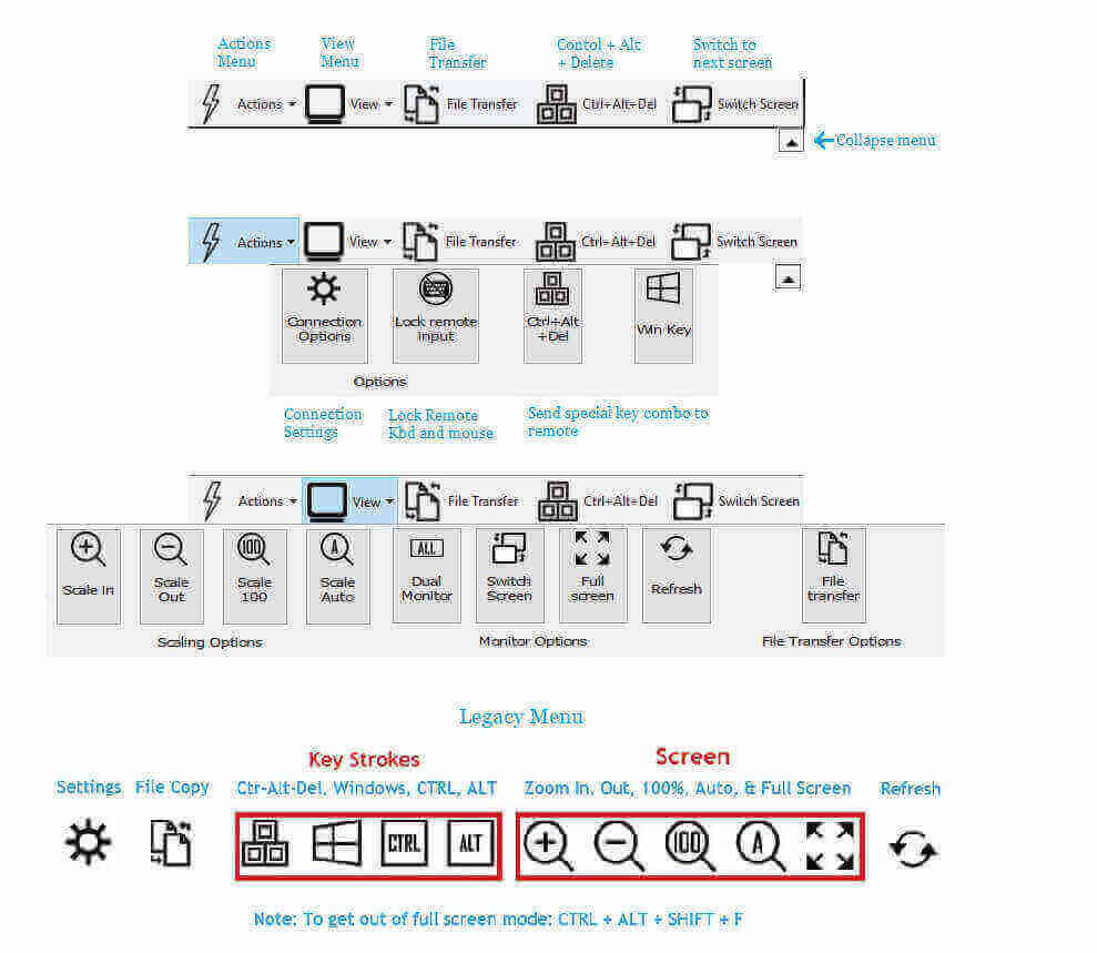 Remote Desktop App Icon Menu - RemoteToPC Remote Access Software
