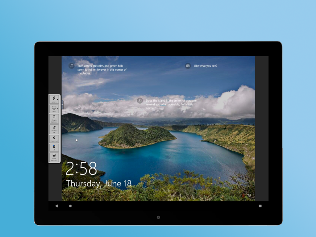 side menu remote web