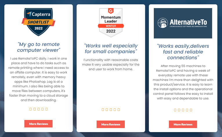 Remotetopc review testimonials