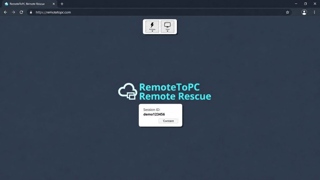 RemoteToPC Remote Rescue Screenshot