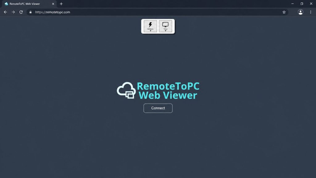 RemoteToPC Web Viewer screenshot
